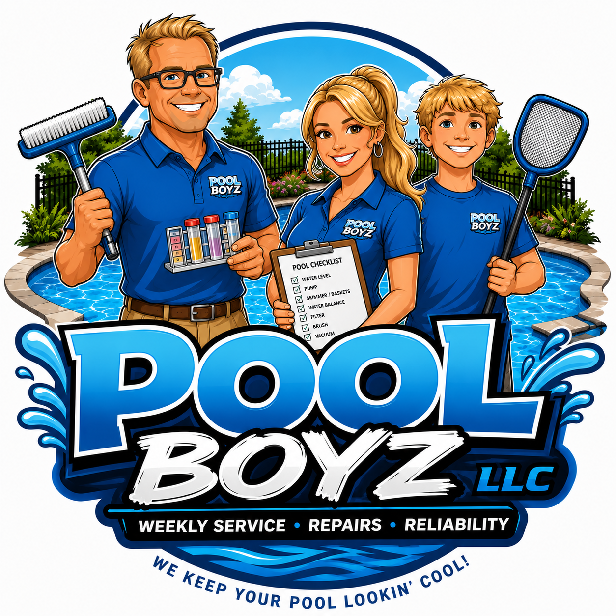 Pool Boyz LLC family-owned pool service team